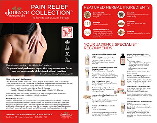 Jadience Patch For Muscle & Joint Pain Relief: 5/Box | Dit Da Jow Formulas For Sore Neck, Back, Shoulders, Arms, Hands, Wrists, Hips, Legs, Knees & Feet | Natural Analgesic | Hypoallergenic #TOP6