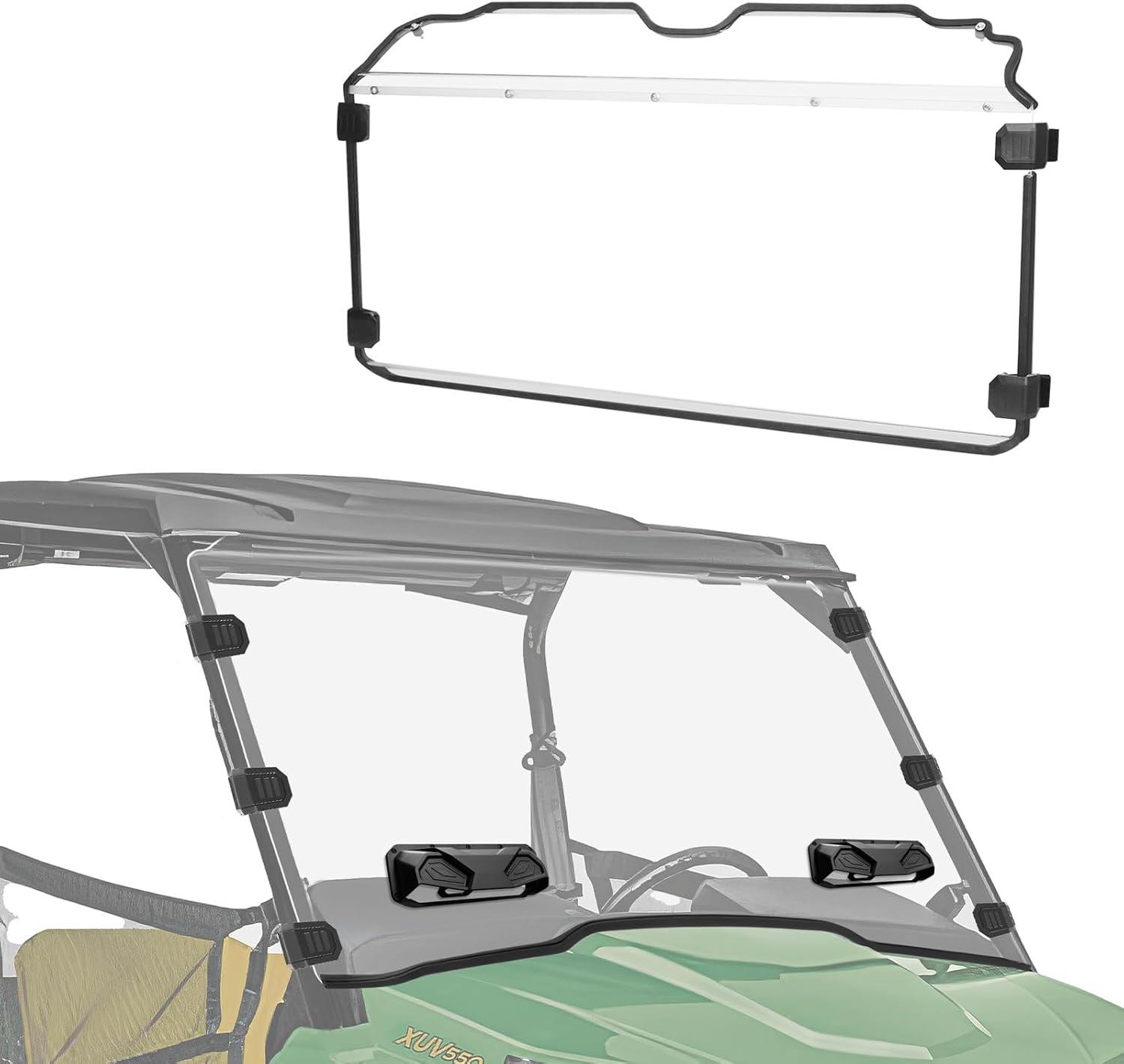 StarknightMT Vented Front Windshield And Rear Windshield