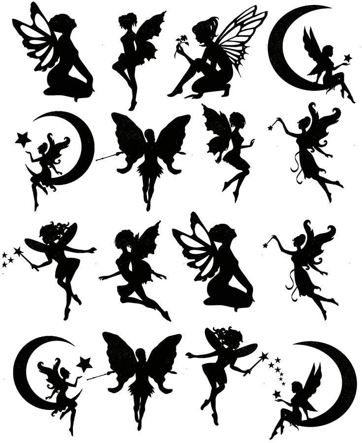 Magical Fairies - 15135 - Ceramic Decal - Enamel Decal - Glass Decal - Waterslide Decal - 3 Different Size Sheet (Images) to Choose from. Choose Either Ceramic (Enamel) or Glass Fusing Decals