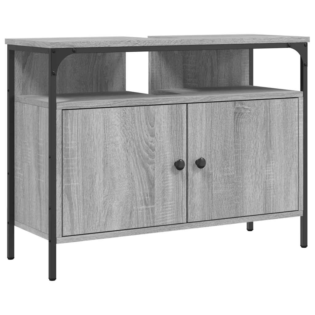 Mobile sottolavello, 80 x 30 x 60 cm, colore: grigio