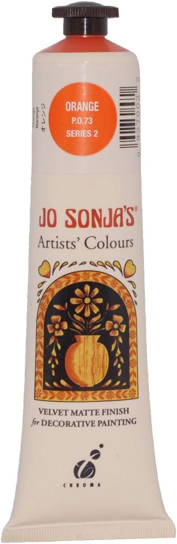 Jo Sonja Matte Flow Acrylic 75ml Tube - Orange