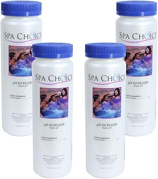 SpaChoice 1-Pound 4-Pack Premium pH Increaser for Hot Tub, Made in USA