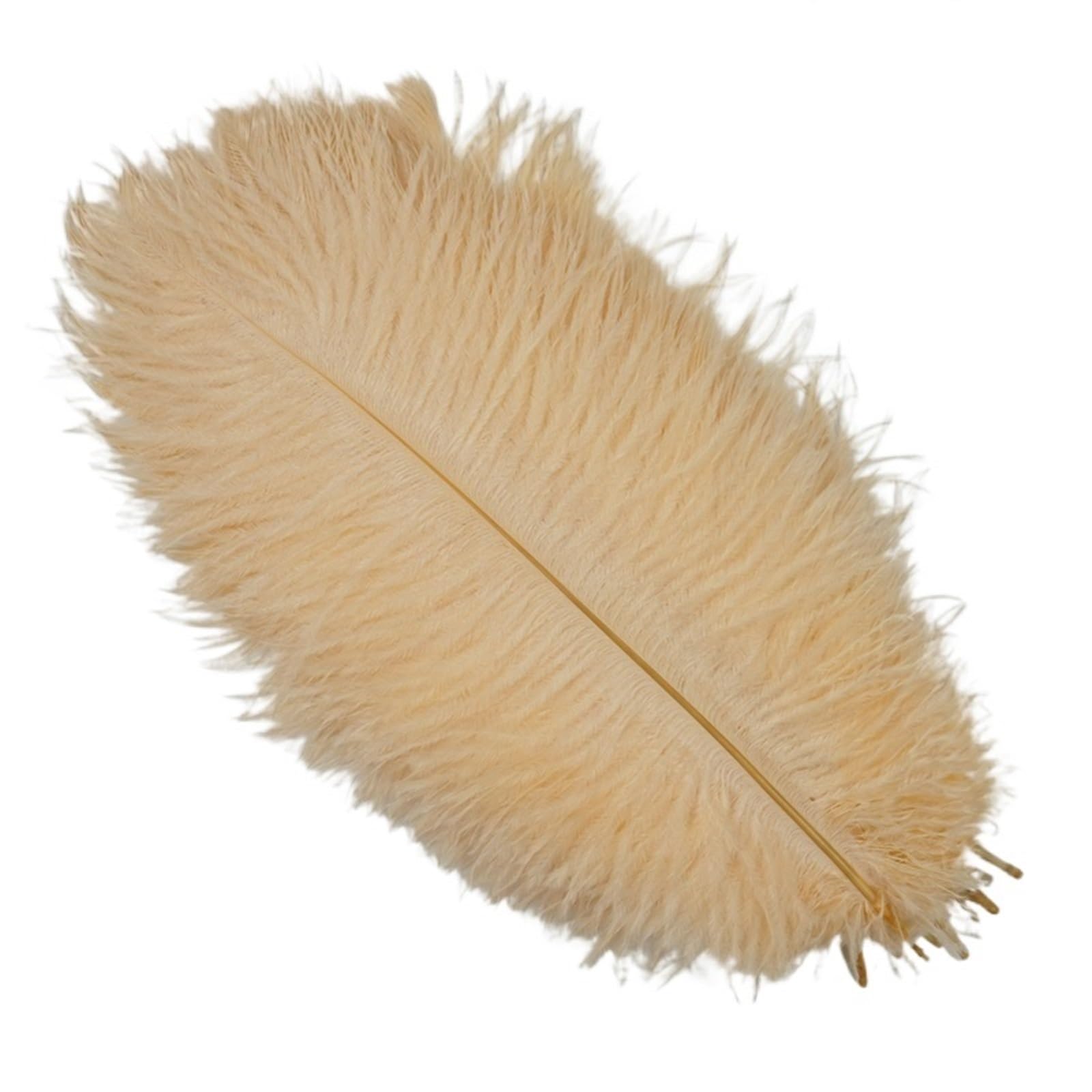 Ostrich Feathers 10Pcs Colorful Ostrich Feather Handicraft Accessories Dream Catcher Decoration Jewelry Creation Natural Plume Table Centerpieces(Champagne,30-35cm 12-14inch)