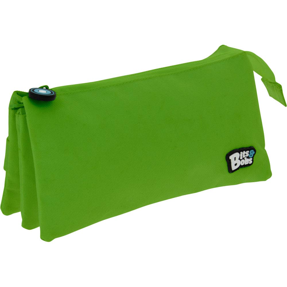 Grafoplás 37545420 Three Compartments School Case, Green, 23.5 x 12 x 14 cm, Bits & Bobs