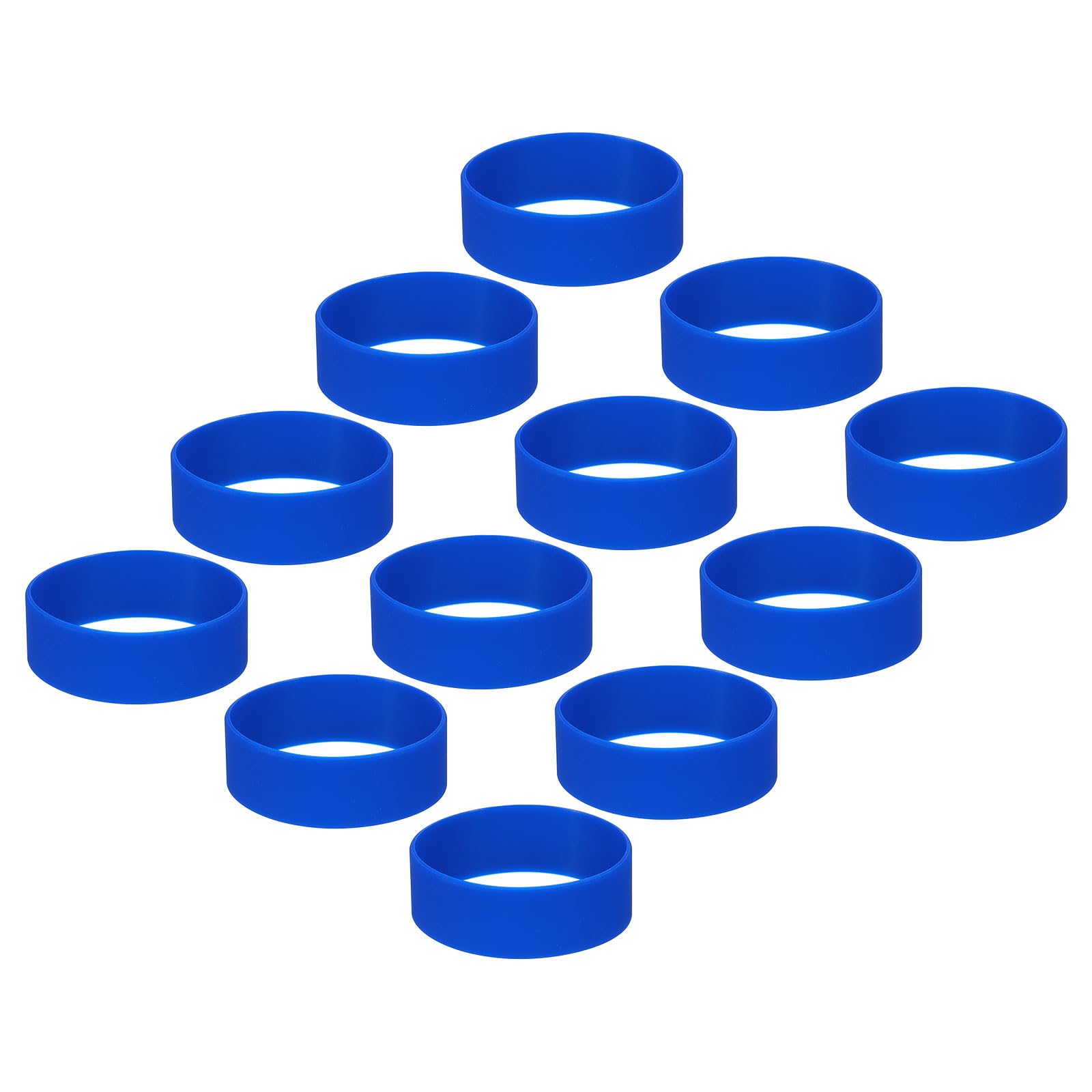 YOKIVE 12 Pcs Sublimation Tumblers Holder Ring Bands, Heat Resistant Elastic Silicone Accessories