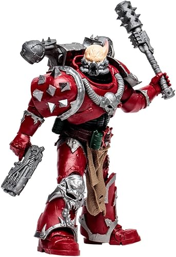 McFarlane Toys Warhammer 40000 7IN Figuras WV6 - Chaos Space Marine (portador de palabras) (etiqueta dorada)