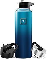 Vista 17 de IRON °FLASK Frasco de hidratación para acampar y senderismo con pajilla, botella de agua deportiva de acero inoxidable con aislamiento de boca