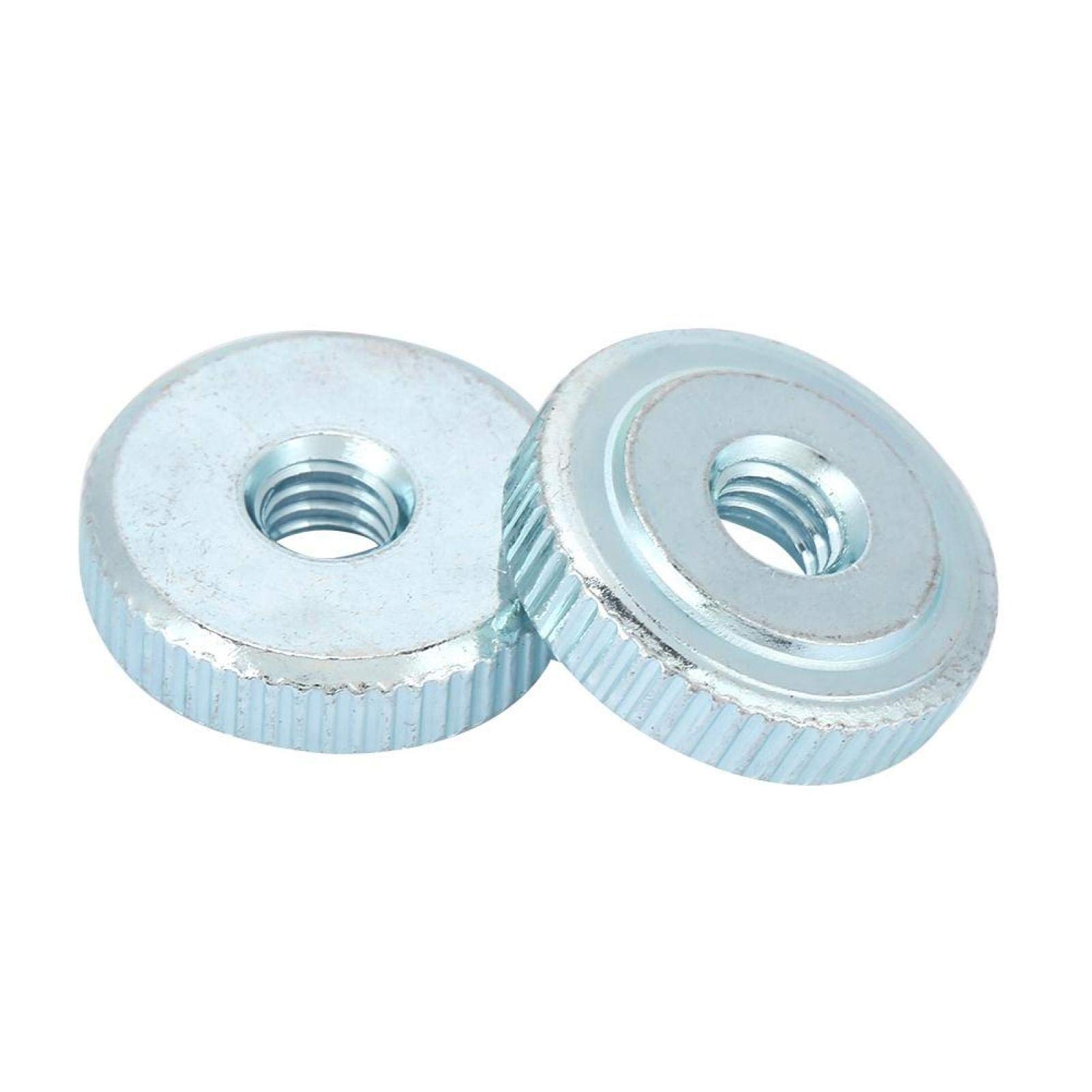Dadi per impugnatura da 10 pezzi GB807 Dado zigrinato zigrinato Dado zigrinato in acciaio al carbonio zincato(M6（10pcs）)