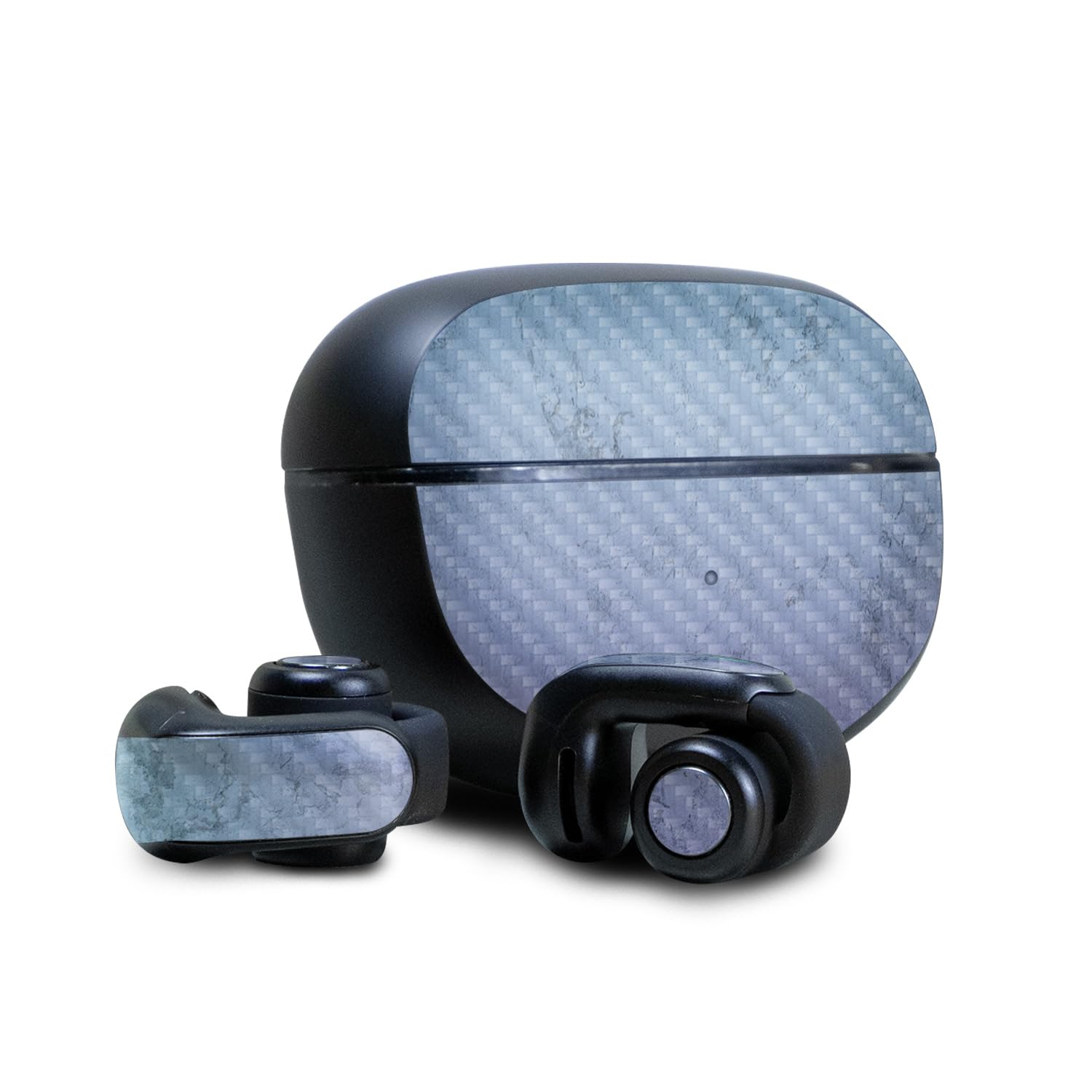 Carbon Fiber Skin Compatible with Bose Ultra Open Earbuds - Gradient Marble - Premium 3M Vinyl Protective Wrap Decal Cover - Easy to Apply | Crafted in The USA by MightySkins