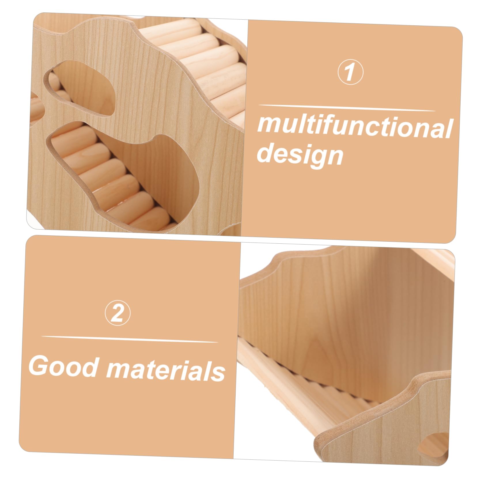 Yardwe 3 Casette in Legno Per Criceti Porcellini Dindia Nascondigli in Legno Per Piccoli Animali