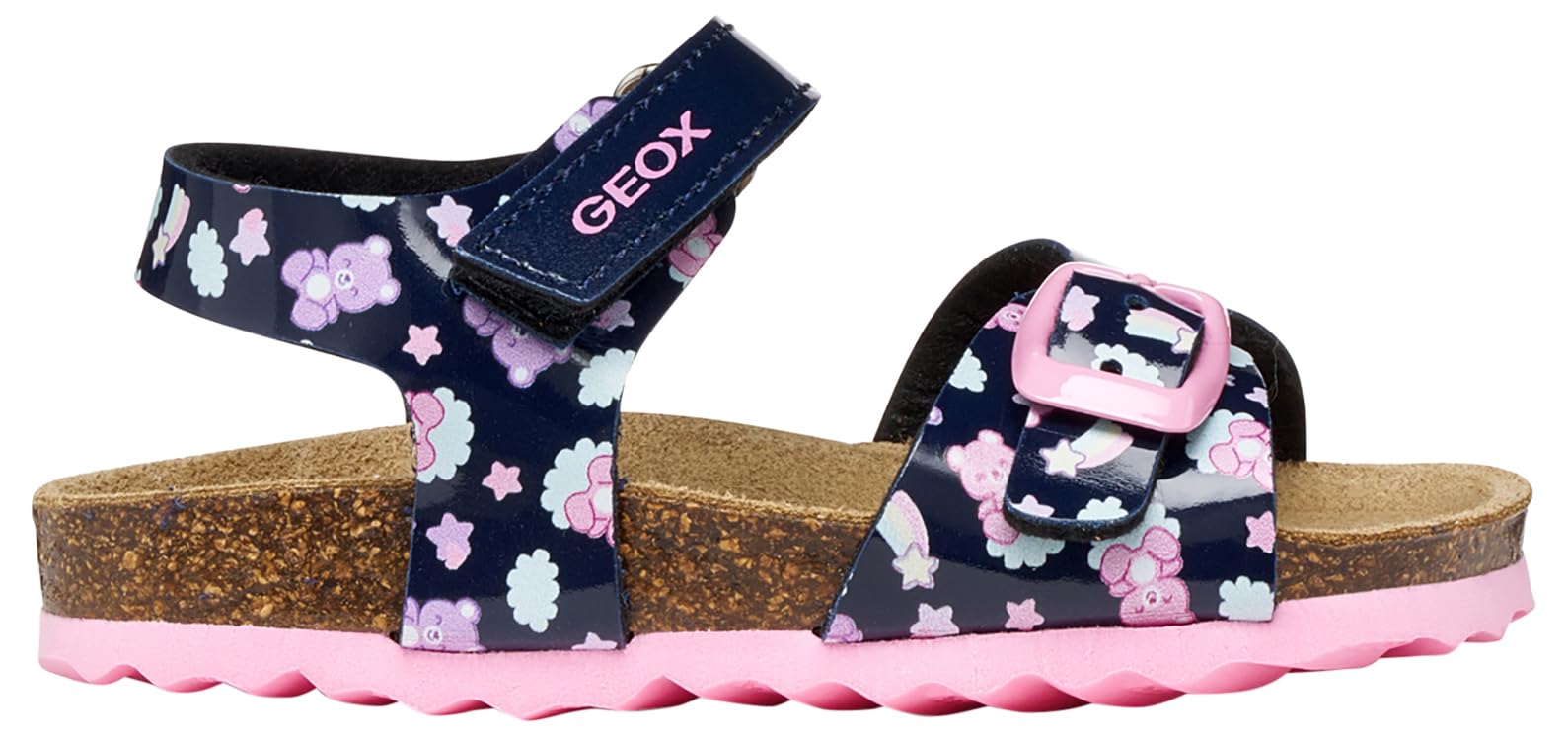 Geox Sandali da bambina B CHALKI Girl Navy/Multicolor, 27 EU