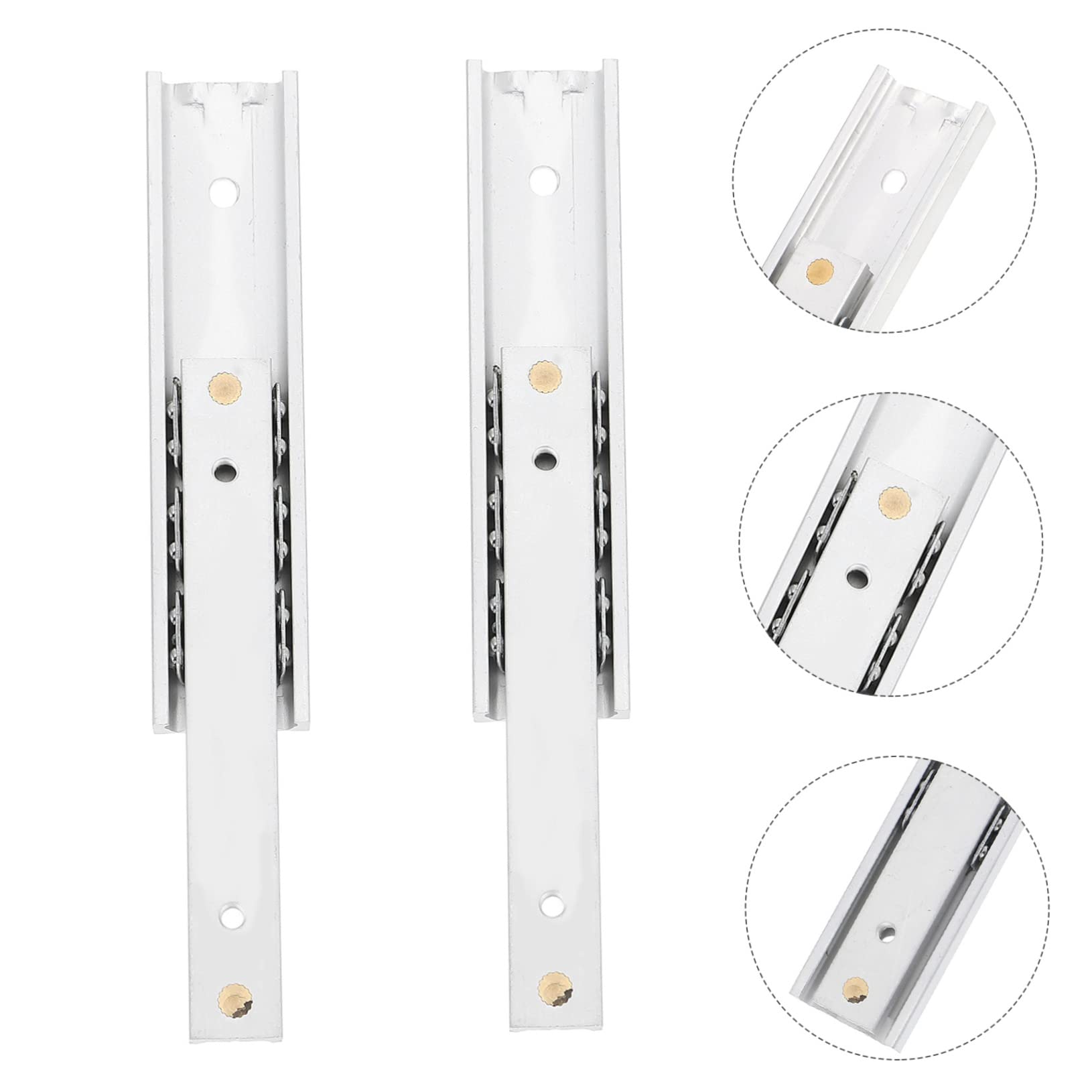 Mikikit 10pièces Glissières Miniatures De Rails Extensibles Pour Armoires Durabilité Renforcée Et Applications Multiples