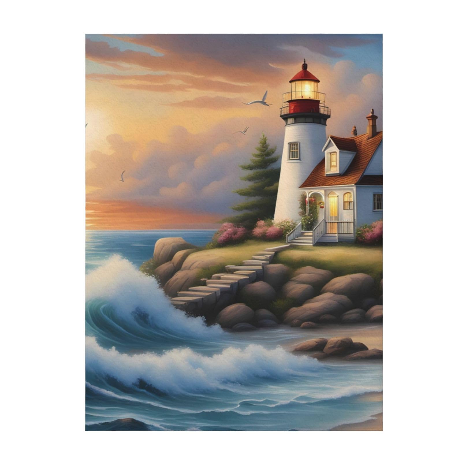 Couverture phare diamant anti-froid douce et légère 152x127 cm pour canapé