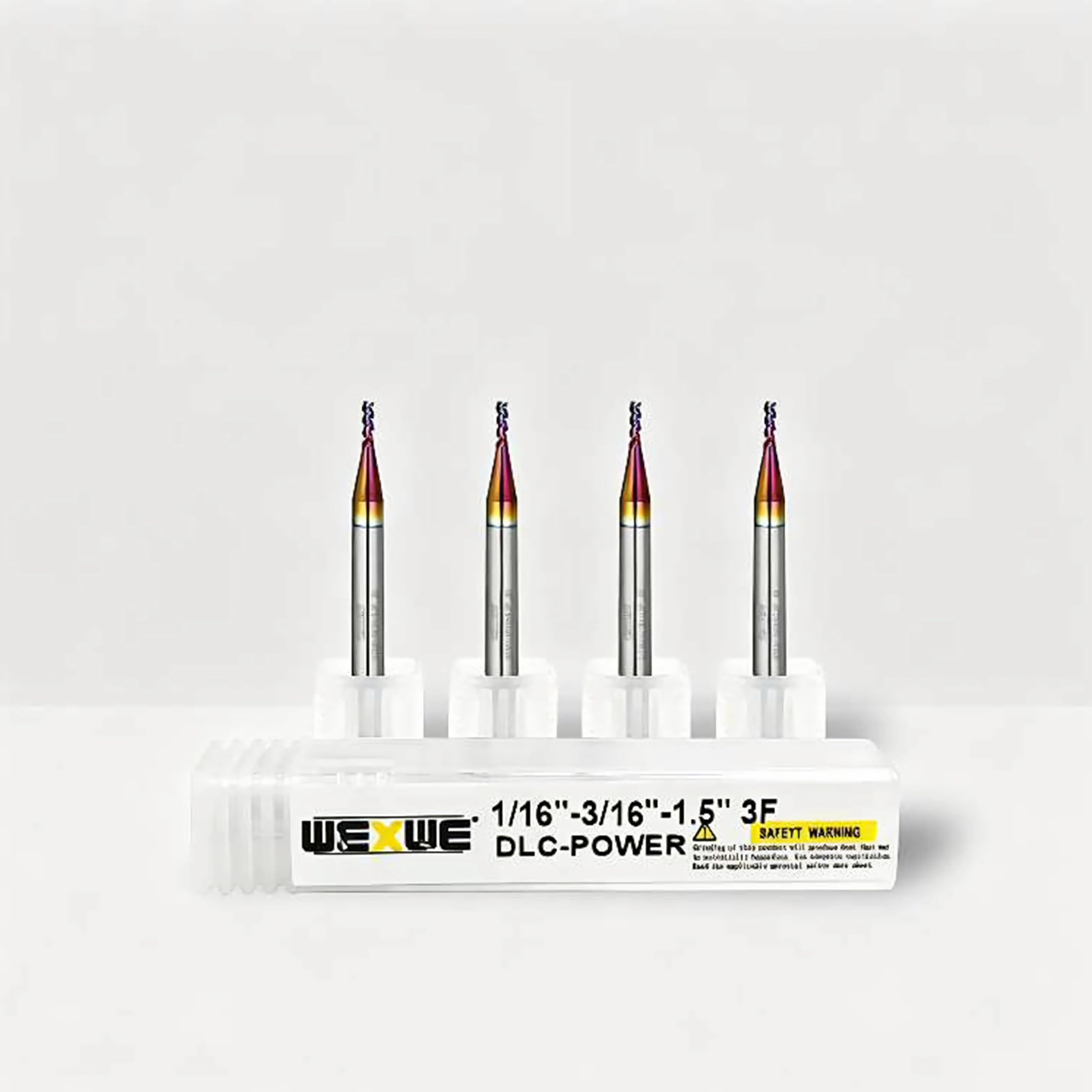 Carbide End Mill Set - Diamond Coating for Metal -17 Carbide End Mill Set - Diamond Coating for Metal -17