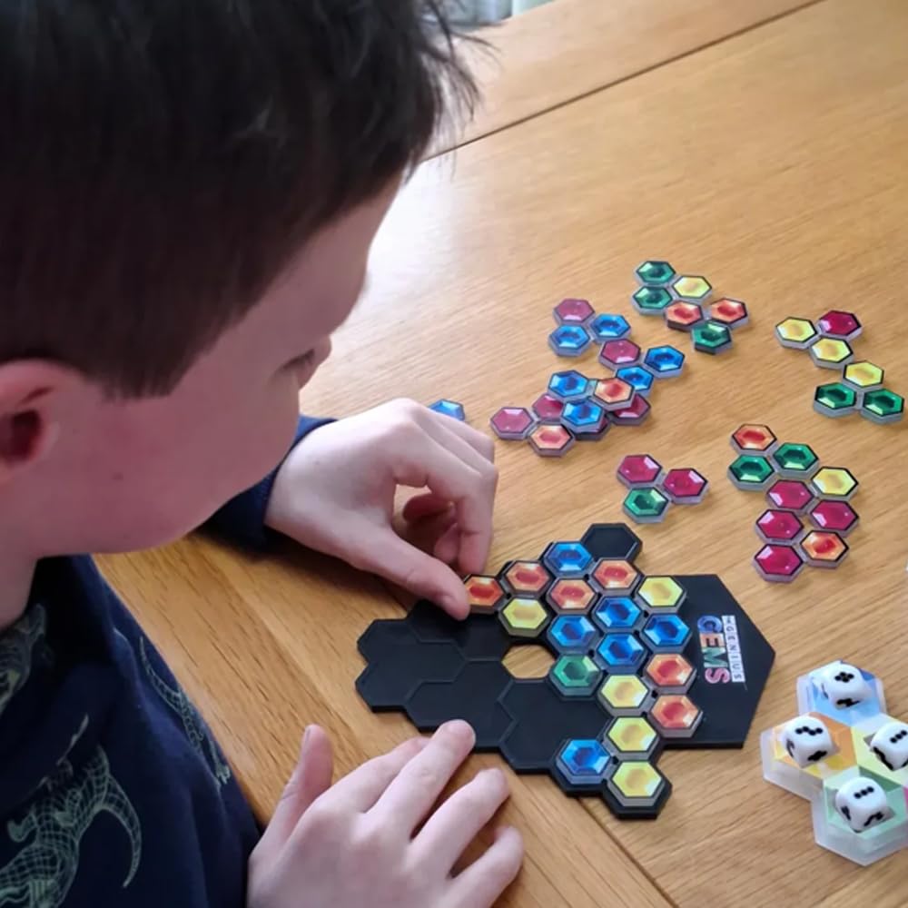 The Happy Puzzle Company The Genius Gems Game - 10.794 Puzzles - Eine große Herausforderung für Freunde und Familie Brettspielabend - Logik-Puzzle-Smart-Spiele MINT-Pädagogische Lernressourcen ab 8