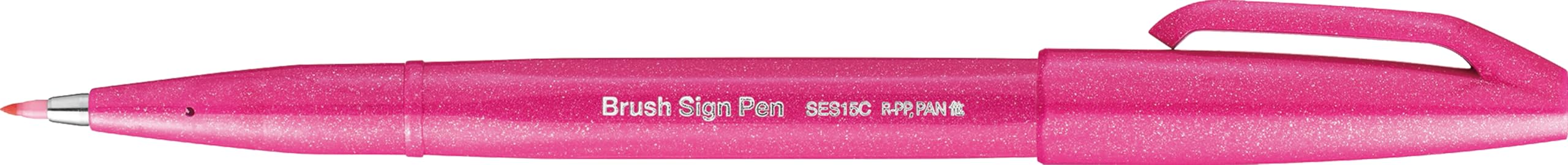 Fude Touch Sign Pen, Pink, Felt Pen Like Brush Stroke (SES15C-P)