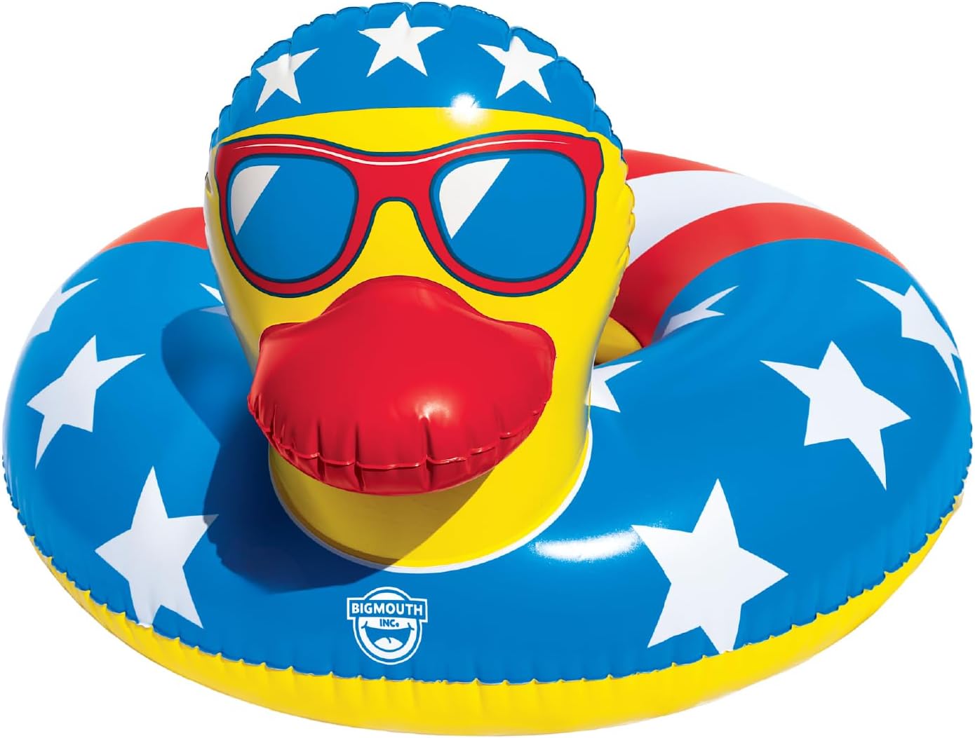 Patriotic Animal Pool Float - Inflatable Red White and Blue Swim Ring for Pool Beach and Lake, Adult Float
