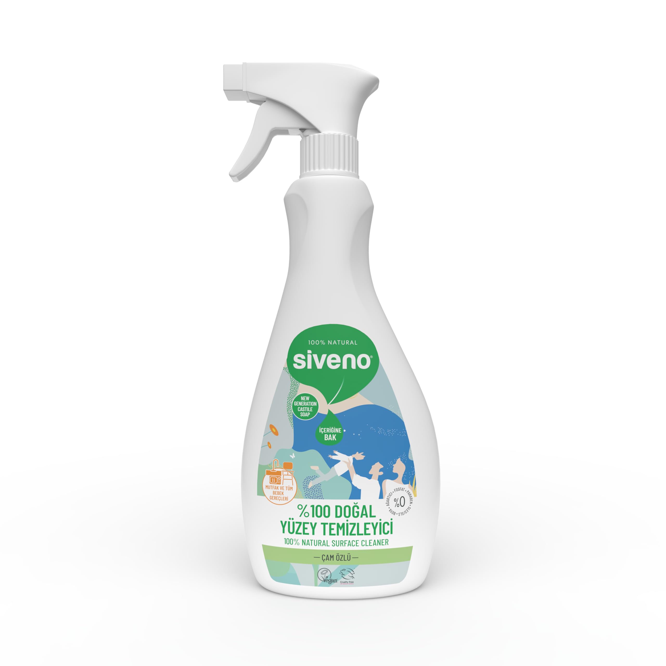 Siveno 500 ml Doğal Yüzey Temizleyici