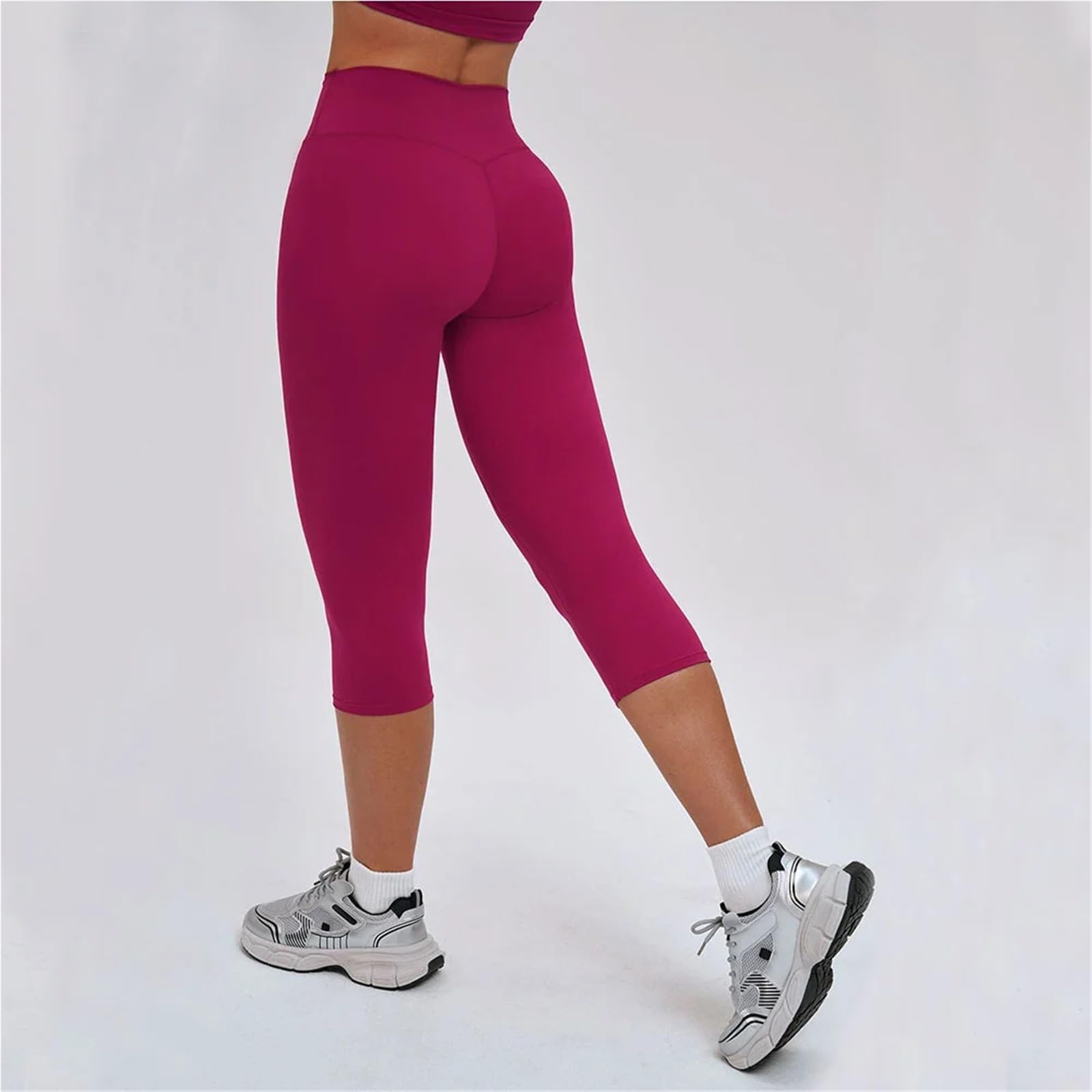 Mallas Piratas Mujer Pantalones De Yoga De Cintura Alta