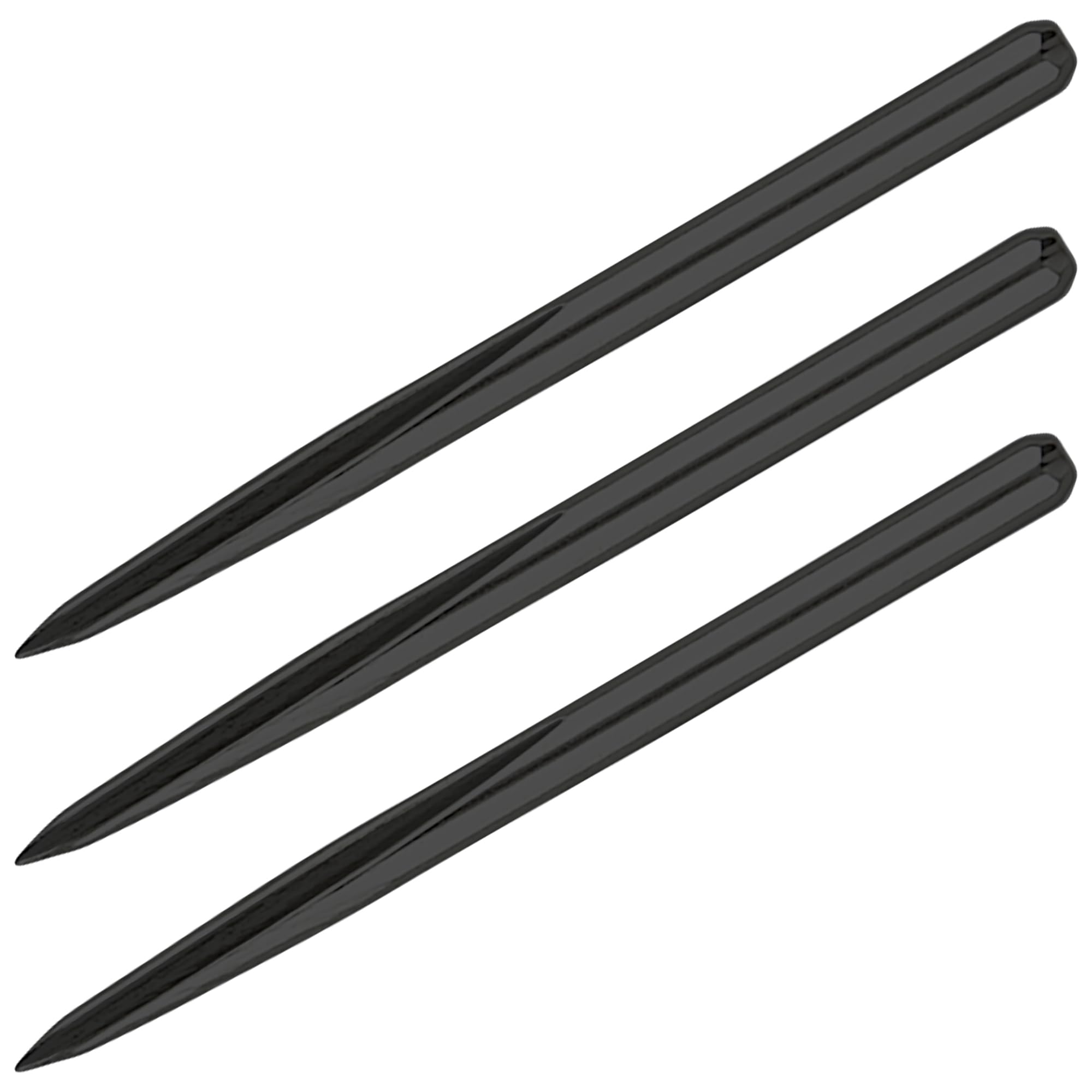 Unicorn Replacement Volute Steel Tip Dart Points | Available Lengths 36mm, 39mm or 42mm | Black, Nickel or Gold Finish | 3 Points