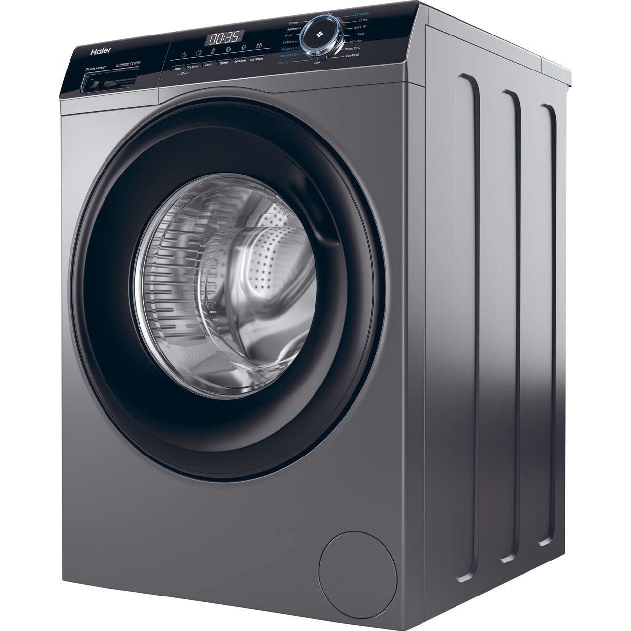 Haier Graphite Gray I-Pro Series 3 Hwd100-B14939s 10Kg / 6Kg Washer Dryer With 1400 Rpm - Graphite - D Rated