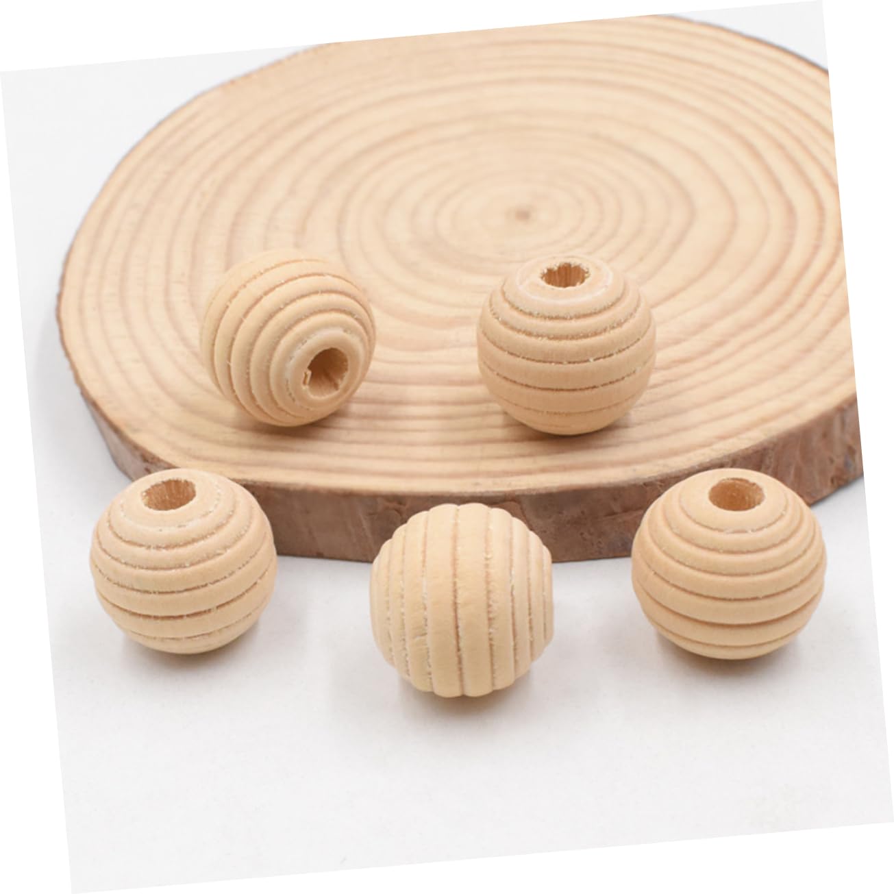 jojofuny Accesorios De Cuentas De Madera Perlas Lindas Encerado Perlas Diminutas Cuentas Espaciadoras Para Hacer Pulseras Pequeñas Para Hacer Pulseras 50 Piezas X 4
