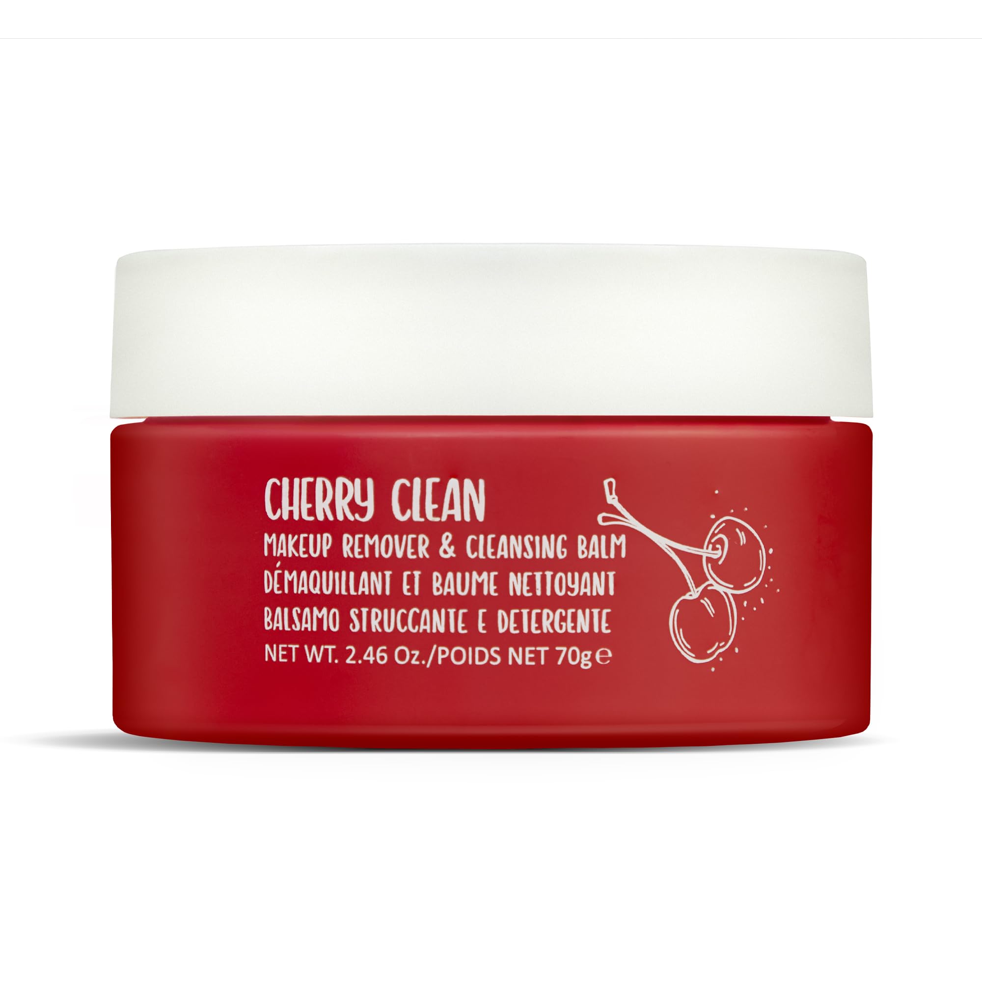 W7 Cherry Clean Struccante & Balsamo Detergente - Pelle Pulita Senza Olio