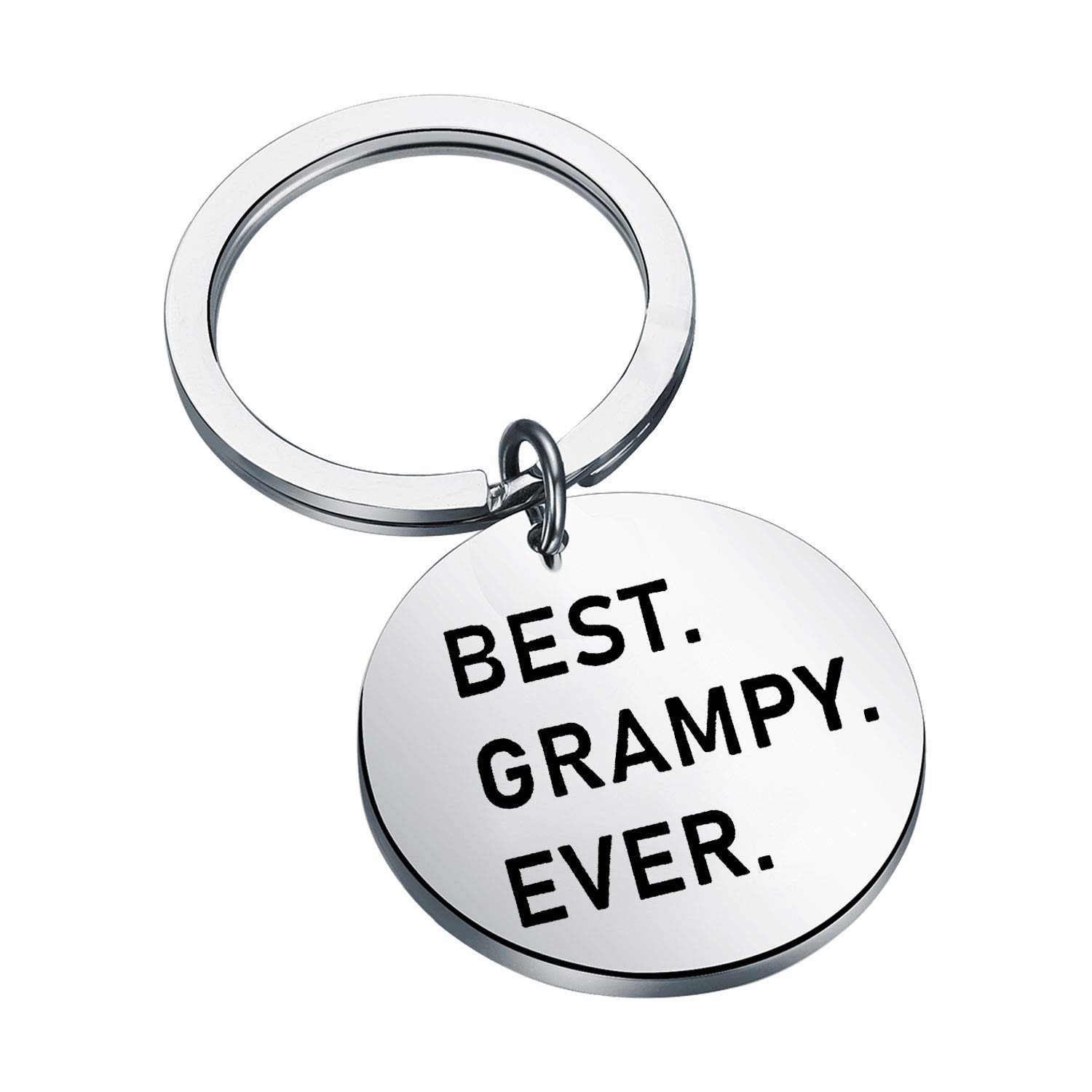 LBSBO Best Grampy Ever Keychain for Grandpa Birthday Father's Day or Christmas Gifts for Grampy (Best Grampy Ever K)