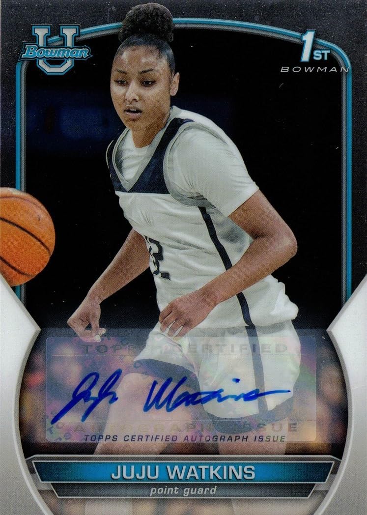 2022-23 Bowman University Chrome Basketball #43 JuJu Watkins Certified Autograph Pre-Rookie Card