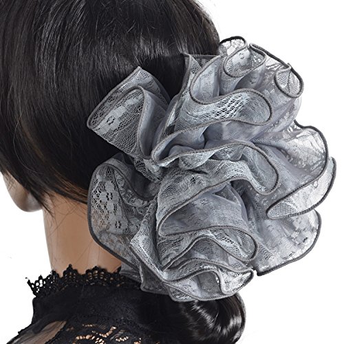 Large Hair Claw Clamp Jaw Clip Accessories Headwear F807 (F804-Grey) #TOP1