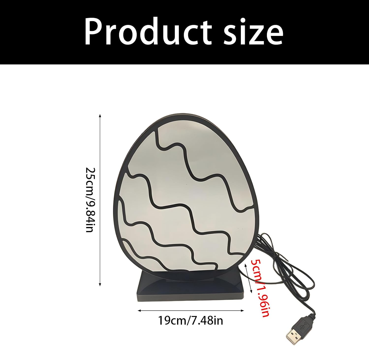 Led Festival Light Eggs Shape Decorative Light PVC Texture Suitable for Easter Day Celebrations Desktop Home Decors Holiday Led Tunnel Lamp