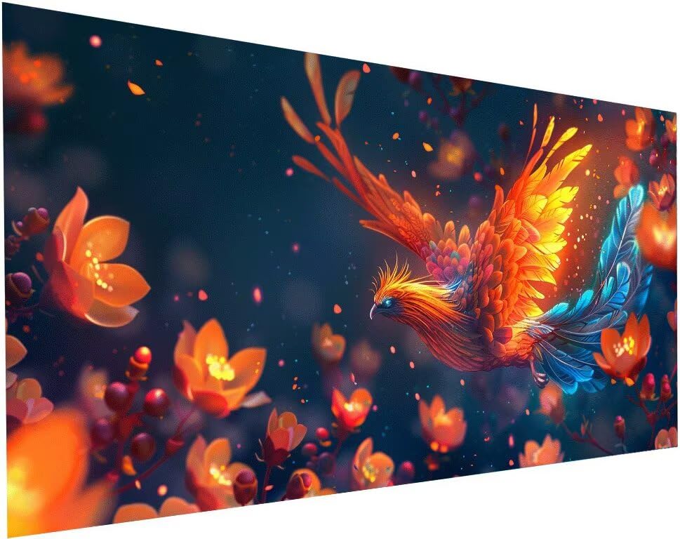 Broderie diamant adulte xxl oiseau 5D peinture diamant fleur DIY