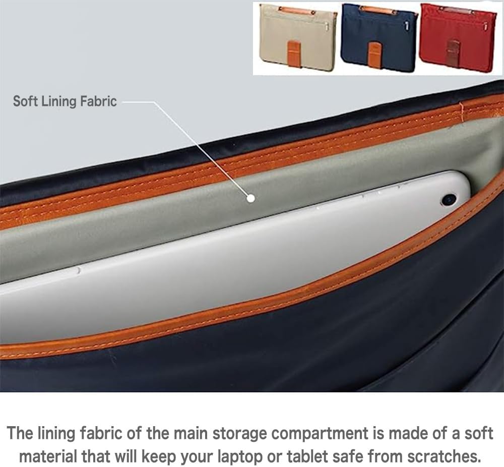 Sonic Bridge Bag U-Trim A4 13.3 Inch Laptop Greige UT-1256-GR