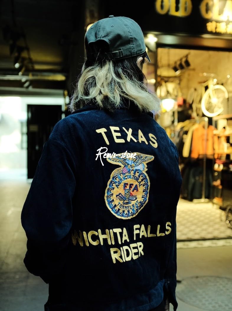 ☆オールドファン アメリカン 復刻 FFA 刺繍コーデュロイ バーン