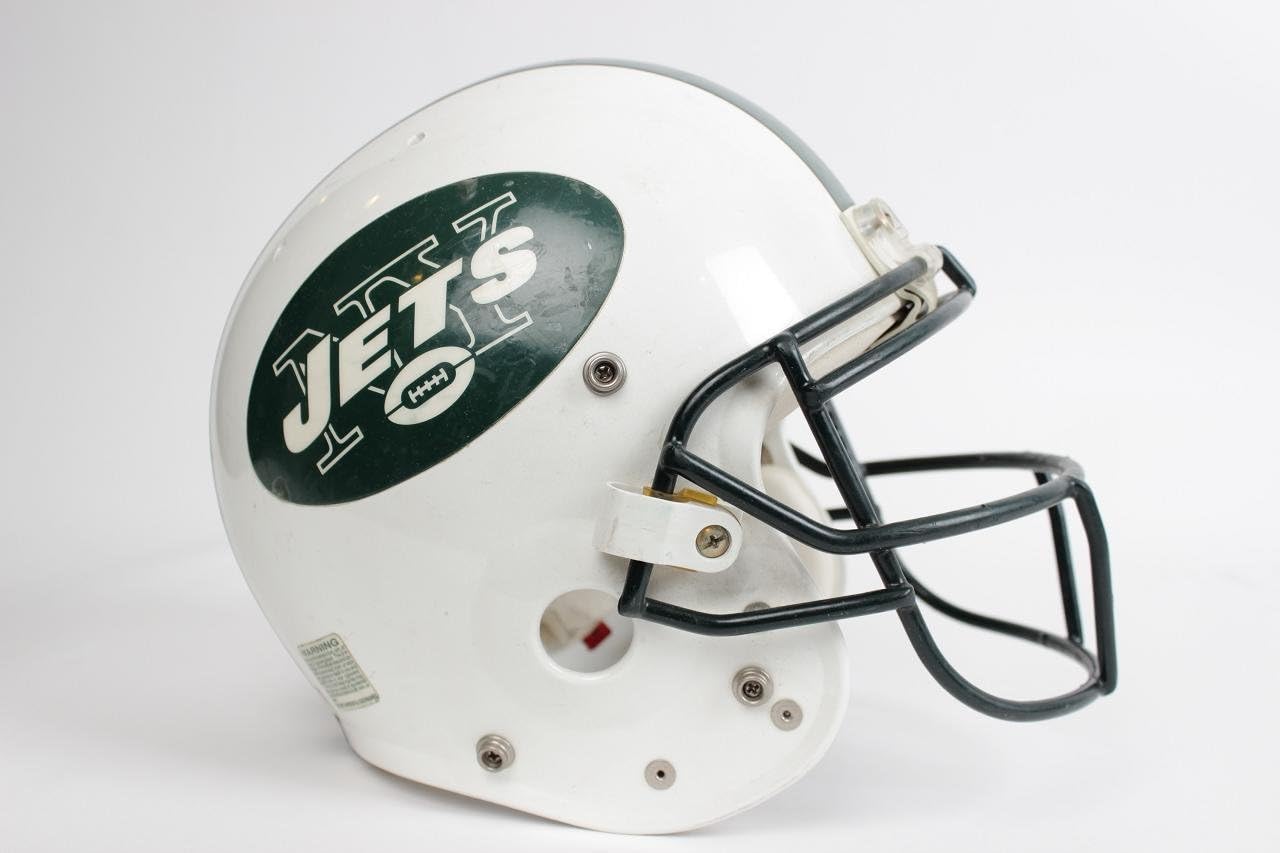 New York Jets Keyshawn Johnson GameWorn Helmet COA