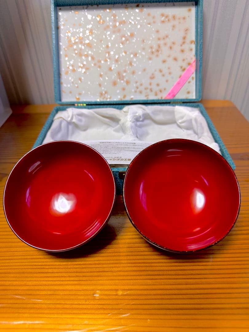 44,000円津軽塗夫婦椀　天然木唐塗呂朱 Amazon.co.jp: 津軽塗夫婦椀 天然木唐塗呂朱 寸法 直径12.2cm 高さ6.1