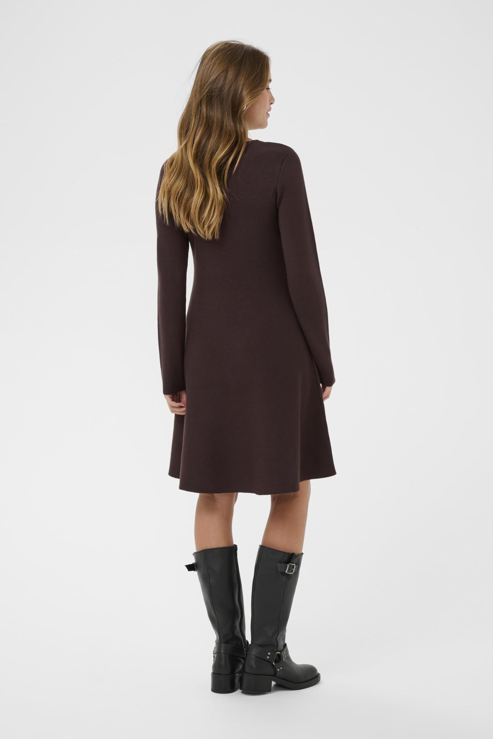 KAFFE Damen Kleid KAmalina Lange Ärmel