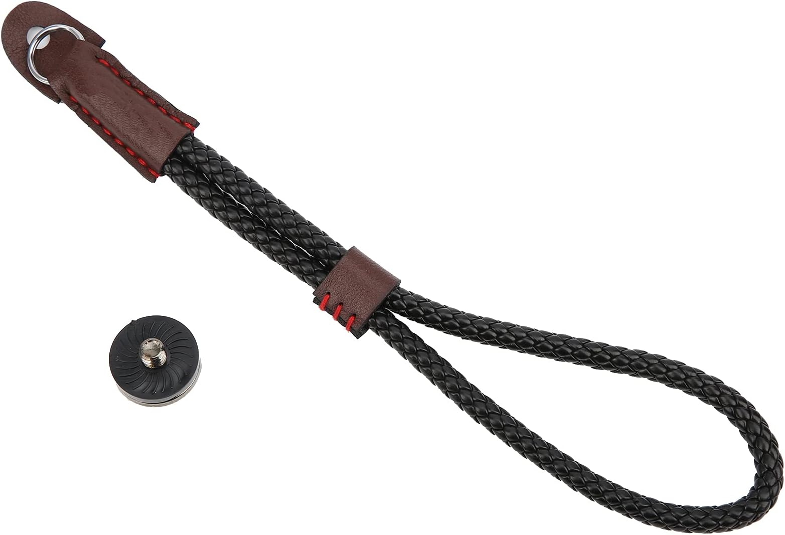 PU Leather Safety Hand Strap Lanyard, Adjustable Wrist Strap with 1 4 Inch Screws for ONE X2 2 OM 4 OSMO Mobile 2 3 Smooth Stabilizer Camera Mirrorless Camera