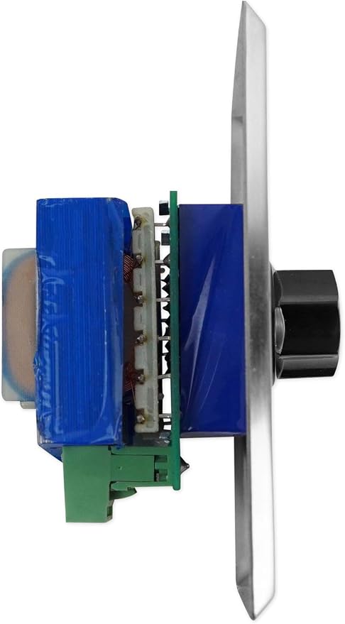 Control de volumen de pared Rockville 100W 70V/100V acero inoxidable miniatura 3