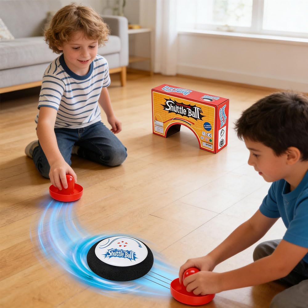 Air Hockey Hover Puck, Hockey Fluttuante Portatile Con 2 Pressioni Rosse Per Hockey Su Aria, Gioco Da Tavolo Per Interni Ed Esterni, Regalo Per Bambini E Adulti