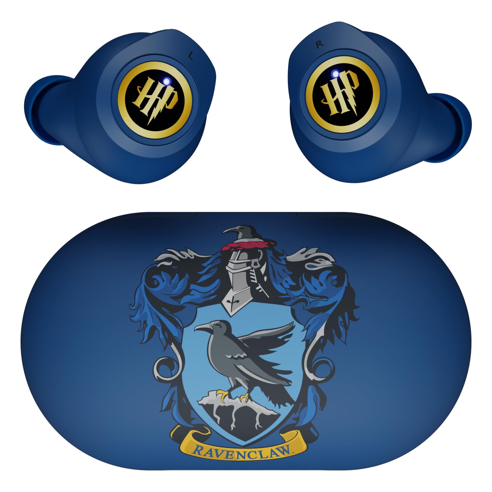 iJoy Harry Potter Ravenclaw Wireless Bluetooth Earbuds with Charging Case, Built-in Mic, 30 Hr Playtime, Officially Licensed | Harry Potter Gifts for
