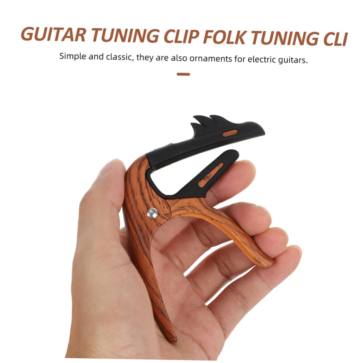 Vaguelly 5stücke Professioneller Gitarren Kapodaster Aus Zinklegierung Tragbares Stimmgerät Für Akustikgitarre Und Ukulele Einfache Handhabung Für Schnelle Tonhöhenanpassung