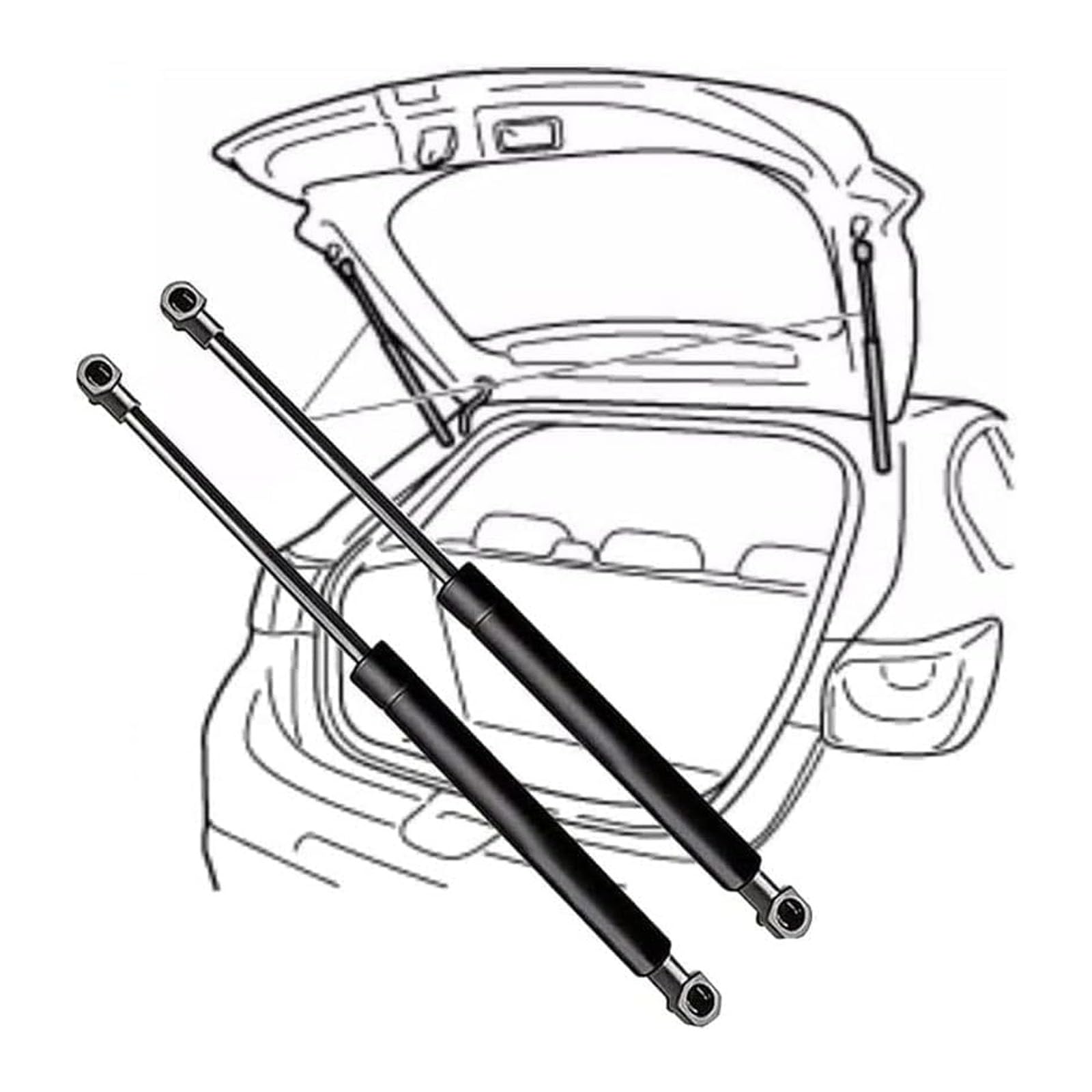2 Pezzi Molle a Gas Ammortizzatori Posteriori per Mazda 6 2008 2009 2010 2011 2012 GH Sedan Accesorios Coche 4 Puertas GS1D-56-930, Bagagliaio Molle a Gas Supporto Sollevamento Idraulico Cofano Auto