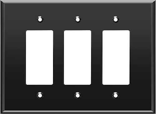 Vista 38 de LIDER LWP-31O-ABK, placa de pared decorativa de acrílico reflectante, placa de interruptor de luz espejada, cubierta de salida de plexiglás, vidrio