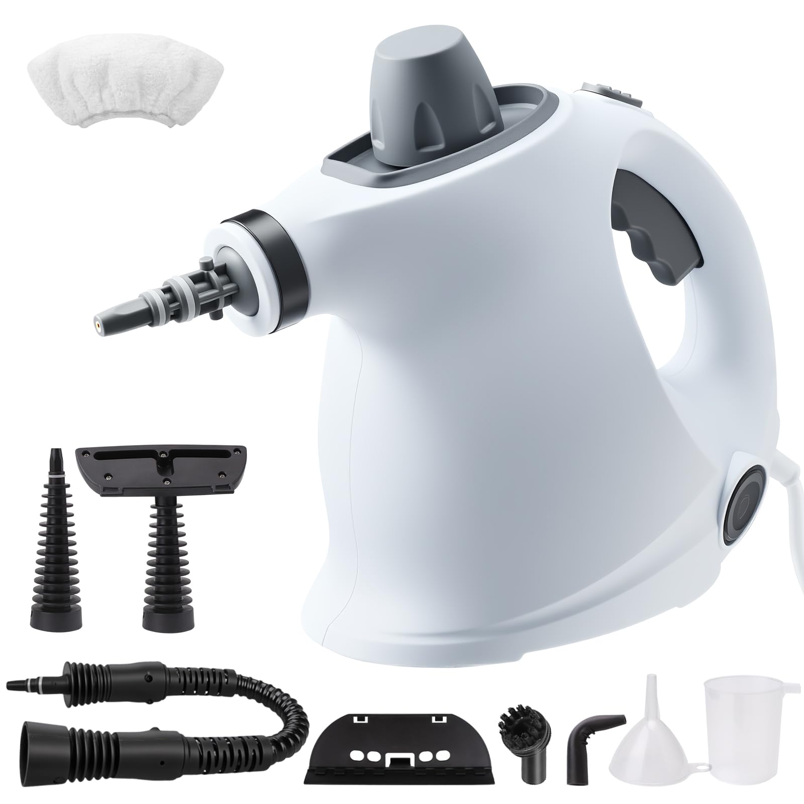 Handheld Steam Cleaner Pressurized Portable Steamer For Home Use With 7 Accessories Safety Lock For Multi-Surface Cleaning Including