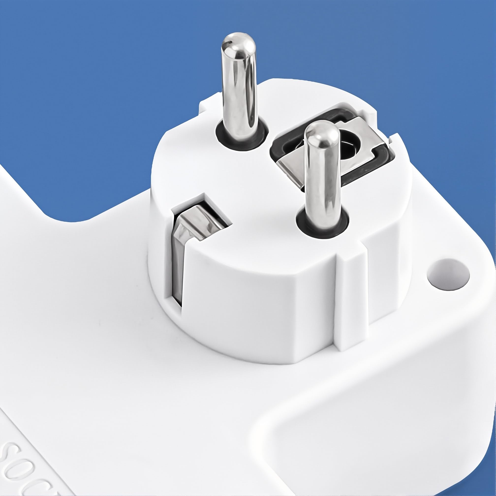 Regleta de Enchufe de Pared con 4 Tomas Europeas, Adaptador con USB C y 2 USB A, Ladrón de Enchufe con Interruptores Independientes para Hogar y Oficina — view 6
