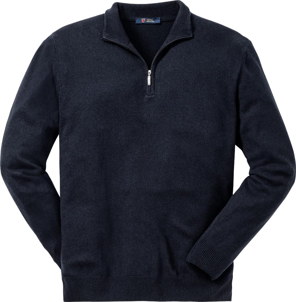 Herrenpullover aus Kaschmir-Seide in Bordeaux, mit kurzem Reißverschluss, für Anlässe aus Business & Freizeit, angenehmes Tragegefühl, Bordeaux, M-3XL