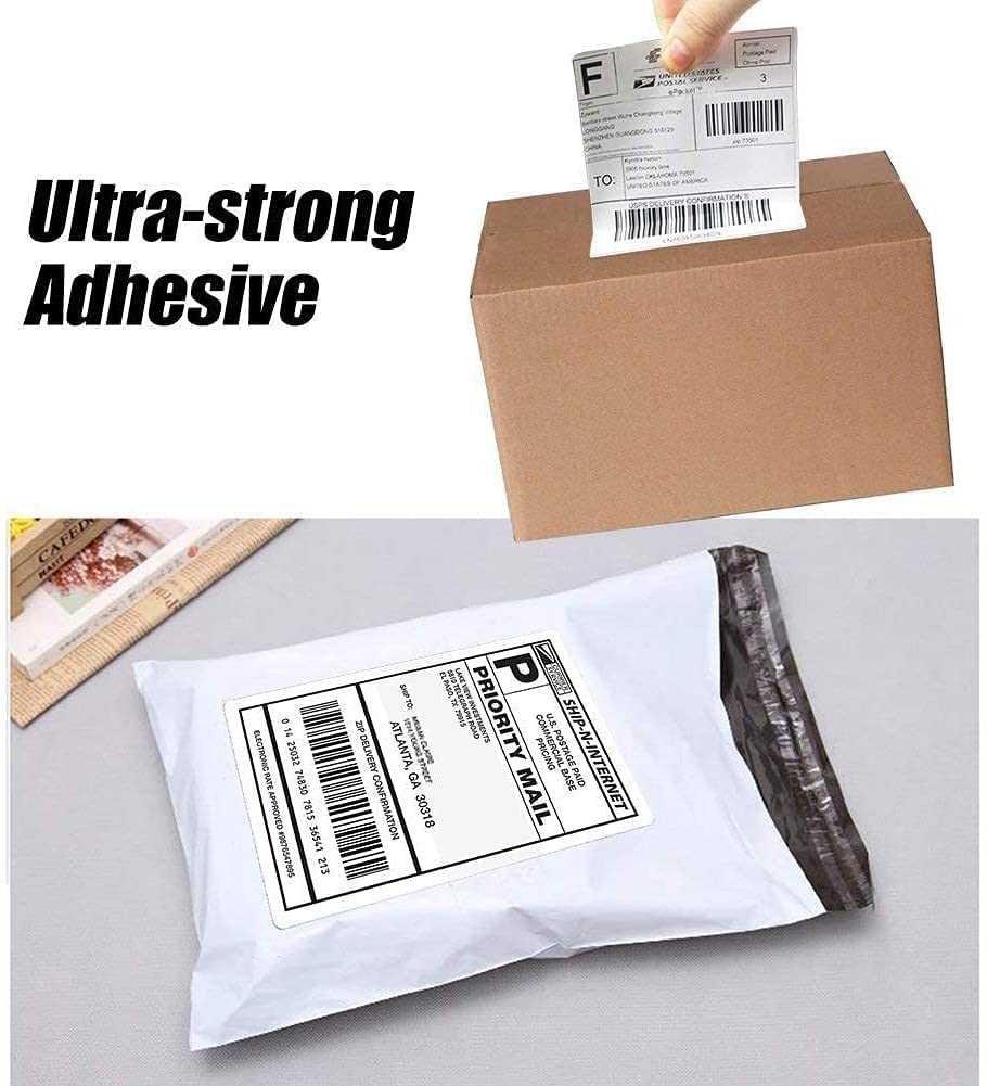 Lot de 1000 étiquettes thermiques directes sans BPA pour adresse, envoi postal, USPS UPS FedEx Amazon Ebay 10,2 x 15,2 cm Blanc