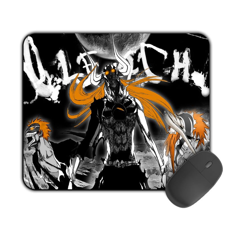 Image of Printed Designer Mouse Pad Hollow Ichigo (200MM X 240 X 3MM) Enhance Gaming and Work Performance Comfortable and Precise Non-Slip Water Proof Bleach Mouse Pad.