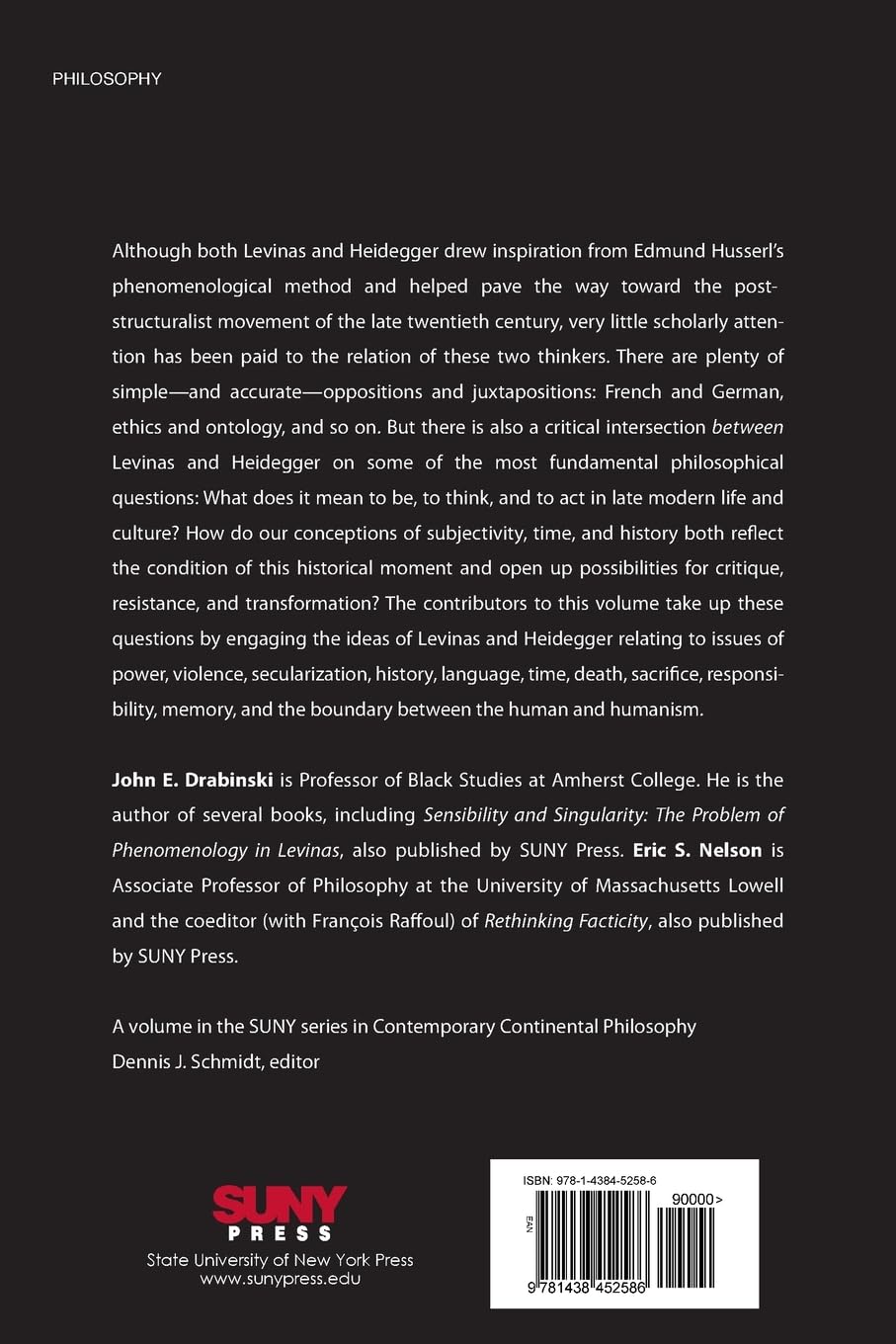 Between Levinas and Heidegger (Contemporary Contin Philosophy)